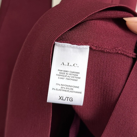 A.L.C. Bailey Cropped Tank Top - Mulberry NWT - Picture 5 of 10